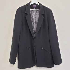 Long Tall Sally Blazer Longline Black Women's 14